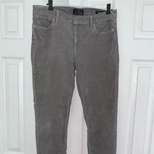 Lucky Brand Gray Corduroy Pants